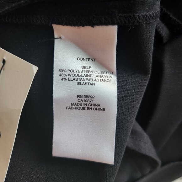 Sz6 Tibi Black Tropical Wool Blend Yasmeen Trousers - EUC - Picture 8 of 11